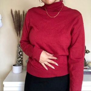 Red Liz Claiborne Turtleneck